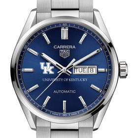 University of Kentucky Men&#39;s TAG Heuer Carrera with Blue Dial &amp; Day-Date Window Shot #1