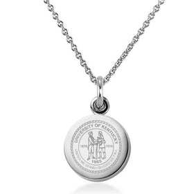 University of Kentucky Necklace with Charm in Sterling Silver Shot #1