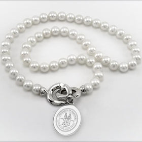 University of Kentucky Pearl Necklace with Sterling Silver Charm Shot #1