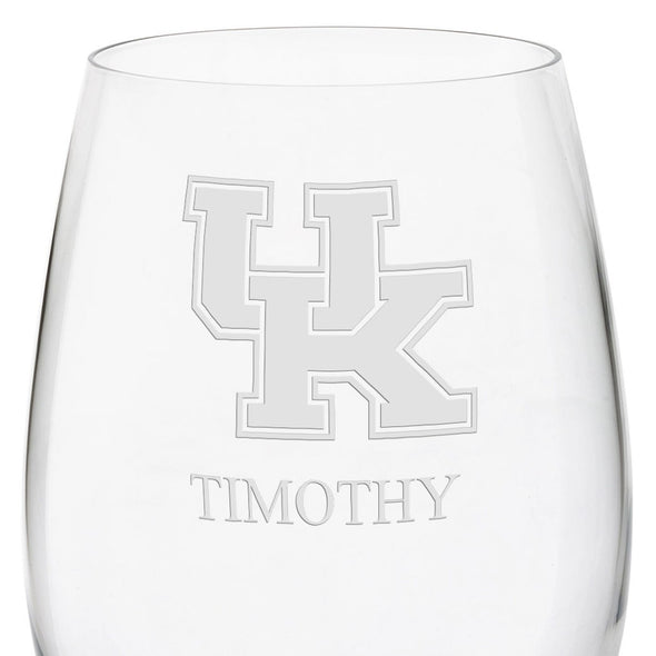 University of Kentucky Red Wine Glasses - Set of 4 Shot #3