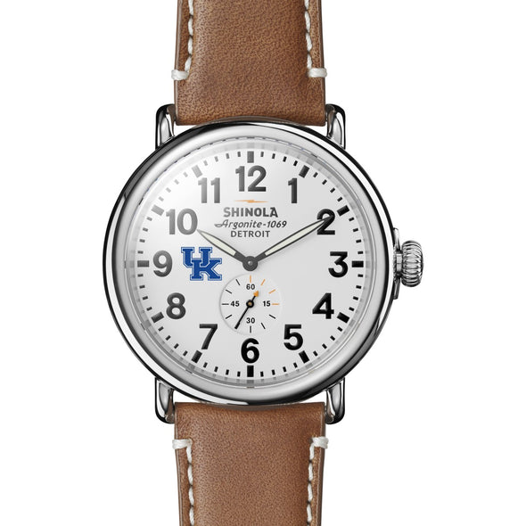 University of Kentucky Shinola Watch, The Runwell 47mm White Dial Shot #2