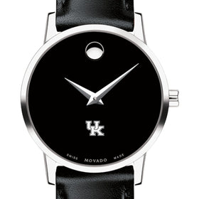 University of Kentucky Women&#39;s Movado Museum with Leather Strap Shot #1