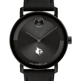 University of Louisville Men&#39;s Movado BOLD with Black Leather Strap Shot #1