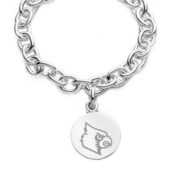 University of Louisville Sterling Silver Charm Bracelet Shot #2