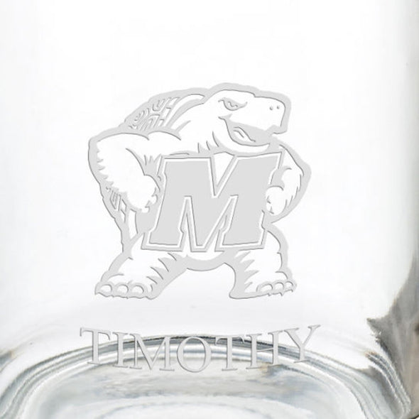 University of Maryland 13 oz Glass Coffee Mug Shot #3