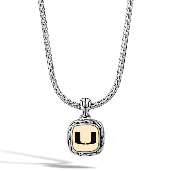 University of Miami Classic Chain Necklace by John Hardy with 18K Gold Shot #2
