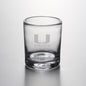 University of Miami Double Old Fashioned Glass by Simon Pearce Shot #1