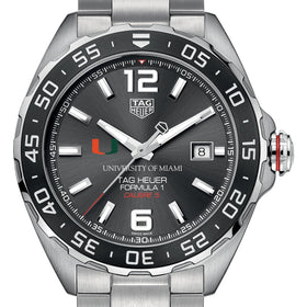 University of Miami Men&#39;s TAG Heuer Formula 1 with Anthracite Dial &amp; Bezel Shot #1