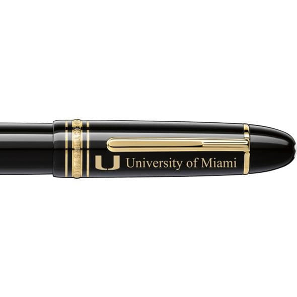 University of Miami Montblanc Meisterstück 149 Fountain Pen in Gold Shot #2