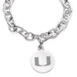 University of Miami Sterling Silver Charm Bracelet Shot #2