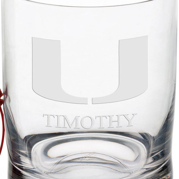 University of Miami Tumbler Glasses - Set of 2 Shot #3