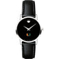 University of Miami Women's Movado Museum with Leather Strap Shot #2