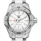 University of Miami Women's TAG Heuer Steel Aquaracer with Silver Dial Shot #1