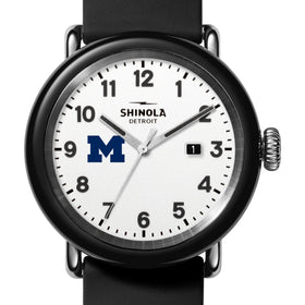 University of Michigan Shinola Watch, The Detrola 43mm White Dial at M.LaHart &amp; Co. Shot #1