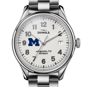 University of Michigan Shinola Watch, The Vinton 38 mm Alabaster Dial at M.LaHart &amp; Co. Shot #1