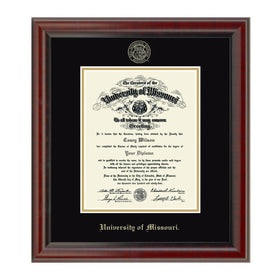 University of Missouri Bachelors/Masters Diploma Frame, the Fidelitas Shot #1
