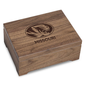 University of Missouri Solid Walnut Desk Box Shot #1