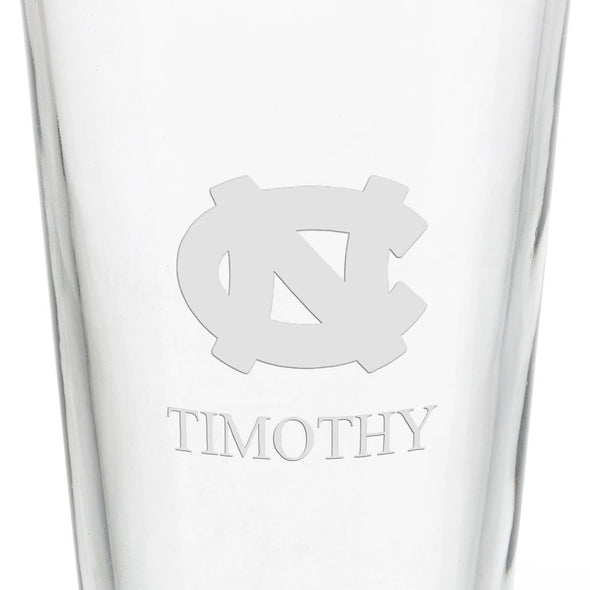 University of North Carolina 16 oz Pint Glass- Set of 2 Shot #3
