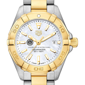 University of Notre Dame TAG Heuer Two-Tone Aquaracer for Women Shot #1