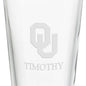 University of Oklahoma 16 oz Pint Glass- Set of 2 Shot #3