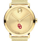 University of Oklahoma Men's Movado BOLD Gold with Mesh Bracelet Shot #1