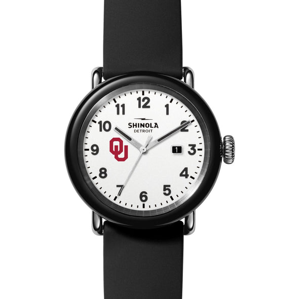 University of Oklahoma Shinola Watch, The Detrola 43mm White Dial at M.LaHart &amp; Co. Shot #2