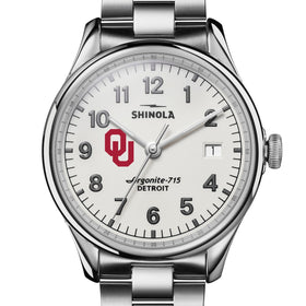 University of Oklahoma Shinola Watch, The Vinton 38 mm Alabaster Dial at M.LaHart &amp; Co. Shot #1
