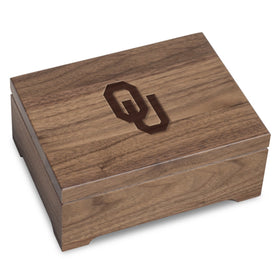 University of Oklahoma Solid Walnut Desk Box Shot #1
