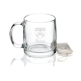 University of Pennsylvania 13 oz Glass Coffee Mug Shot #1