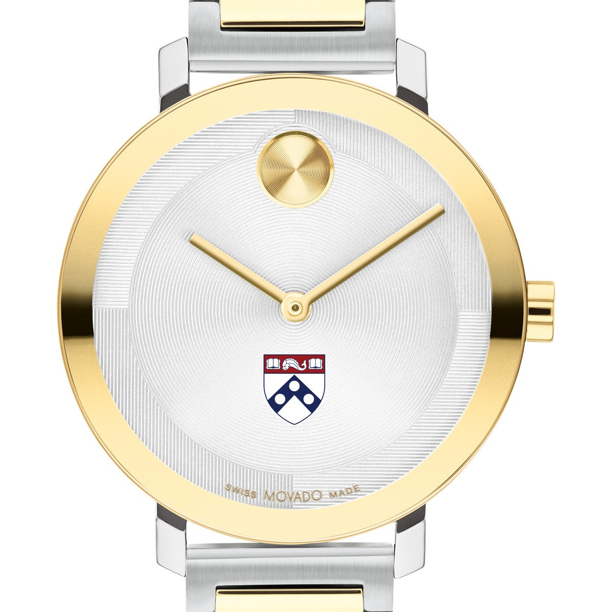Ladies 2 tone University of Pennsylvania BNIB Movado watch MOVADO 25MM Quartz S-Steel Black Dial Two-Tone Women main image 2