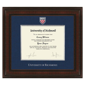 University of Richmond Diploma Frame - Excelsior Shot #1