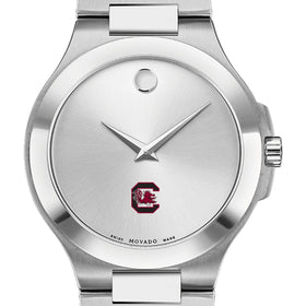University of South Carolina Men&#39;s Movado Collection Stainless Steel Watch with Silver Dial Shot #1