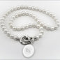 University of South Carolina Pearl Necklace with Sterling Silver Charm Shot #1