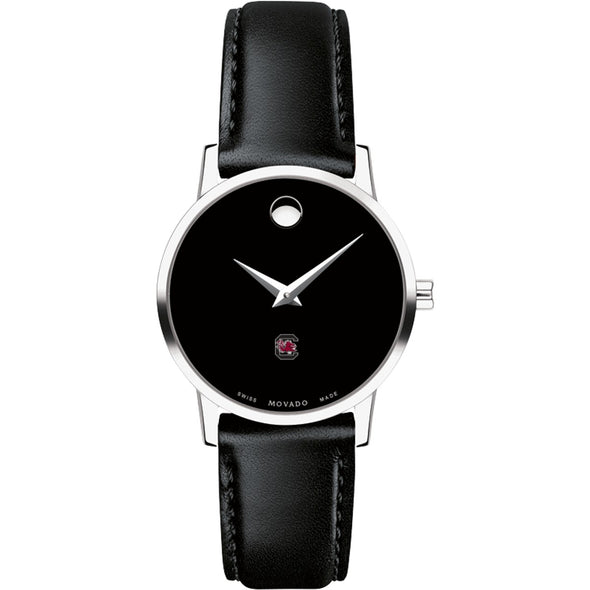 University of South Carolina Women&#39;s Movado Museum with Leather Strap Shot #2