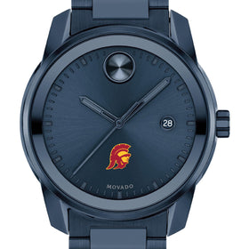 University of Southern California Men&#39;s Movado BOLD Blue Ion with Date Window Shot #1