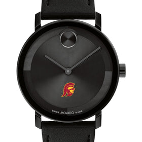 University of Southern California Men&#39;s Movado BOLD with Black Leather Strap Shot #1