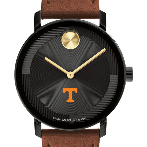 University of Tennessee Men&#39;s Movado BOLD with Cognac Leather Strap Shot #1