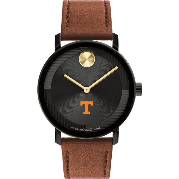 University of Tennessee Men&#39;s Movado BOLD with Cognac Leather Strap Shot #2