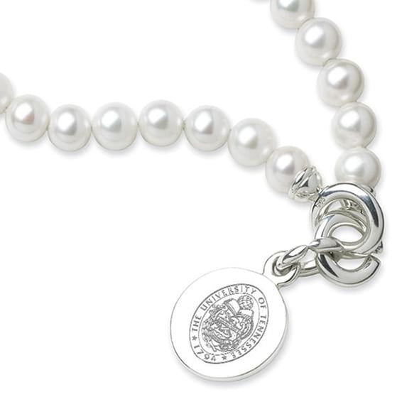 University of Tennessee Pearl Bracelet with Sterling Silver Charm Shot #2