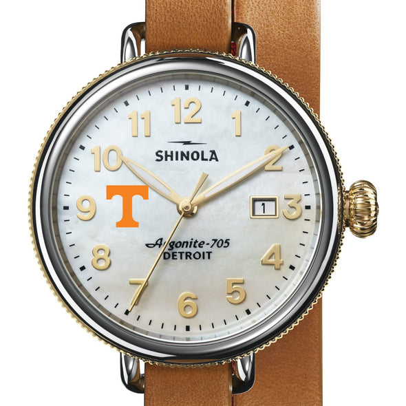 University of Tennessee Shinola Watch, The Birdy 38mm MOP Dial Shot #1