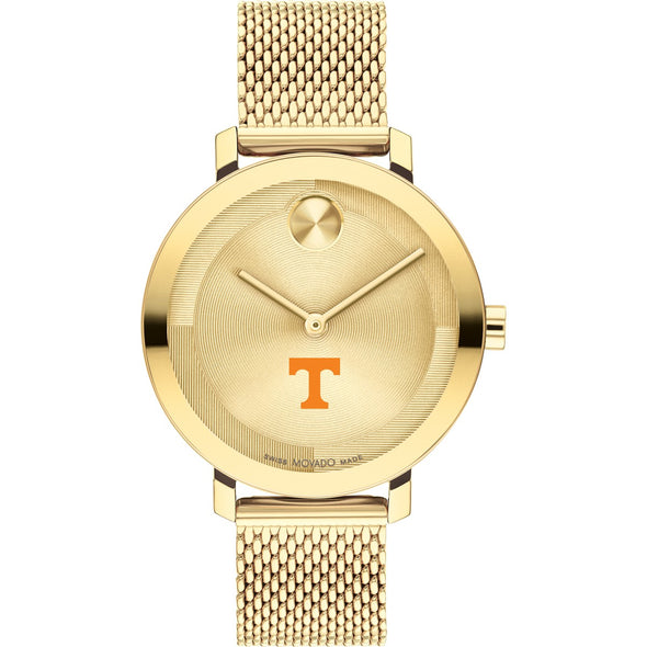 University of Tennessee Women&#39;s Movado Bold Gold with Mesh Bracelet Shot #2