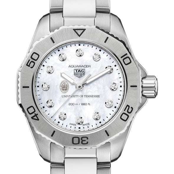 University of Tennessee Women&#39;s TAG Heuer Steel Aquaracer with Diamond Dial Shot #1