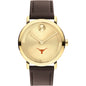 University of Texas Men's Movado BOLD Gold with Chocolate Leather Strap Shot #2