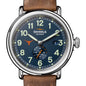 University of Texas Shinola Watch, The Runwell Automatic 45 mm Blue Dial and British Tan Strap at M.LaHart & Co. Shot #1
