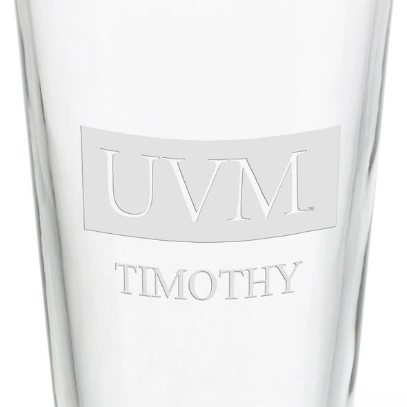 University of Vermont 16 oz Pint Glass- Set of 2 Shot #3