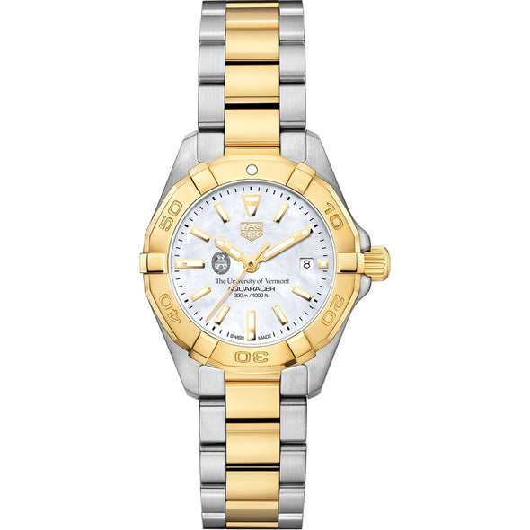 University of Vermont TAG Heuer Two-Tone Aquaracer for Women Shot #2