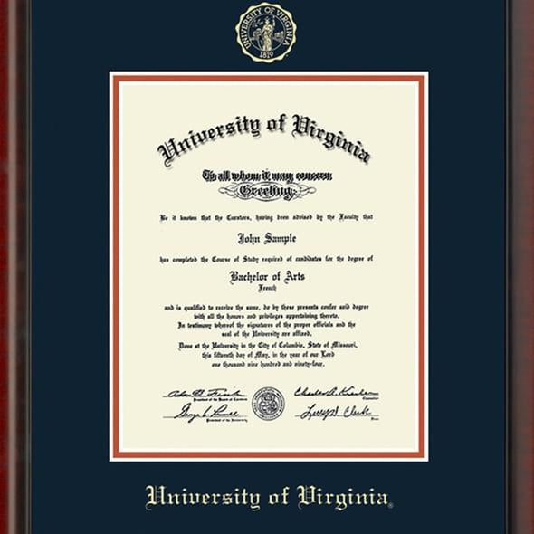University of Virginia Diploma Frame, the Fidelitas Shot #2