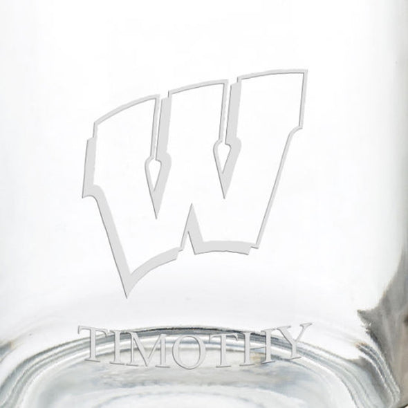 University of Wisconsin 13 oz Glass Coffee Mug Shot #3