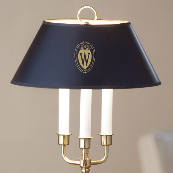 University of Wisconsin Lamp in Brass &amp; Marble Shot #2