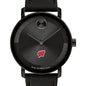 University of Wisconsin Men's Movado BOLD with Black Leather Strap Shot #1